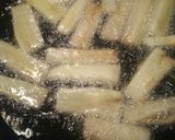 A picture of step 3 of Eggplant Chili-Fries or Chili over Fried Eggplant.
