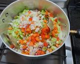 Foto del paso 1 de la receta: Arroz cremoso con vegetales