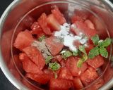 A picture of step 1 of Watermelon Juice.