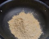 A picture of step 1 of Jaggery Mysore Pak.