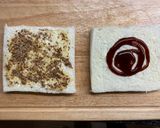 A picture of step 5 of Katsu sando.