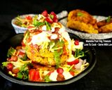 A picture of step 6 of Kala Chana Tikki Chat.
