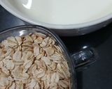 A picture of step 1 of Overnight Oats, Chia Seeds and Banana Smoothie (Healthy no cook breakfast recipe).
