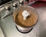 A picture of step 8 of Apricot, Black Garlic, and Parmesan Salad Dressing.