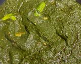 A picture of step 4 of Palak aloo 🌱🍃.