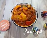 A picture of step 6 of Mutton Jalfrezi.