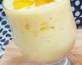 A picture of step 6 of Mango Sago Jelly summer drinks🍹.