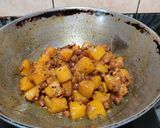 A picture of step 8 of KADDU KALA CHANA DRY CURRY...