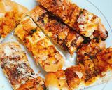 Hình bước làm 3 của món Bánh mì nướng muối ớt