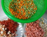 Hình bước làm 5 của món Cơm chiên thập cẩm (cơm chiên dương châu)