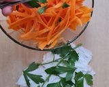 Foto del paso 3 de la receta: Ensalada de zanahoria en tiras 🥕