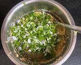 A picture of step 2 of Green Gram (Moong Dal) Pakoda.