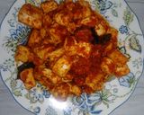 Foto langkah ke 2 dari resep Tahu bumbu pedas manis & Sayur SOP bakso.