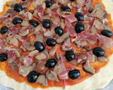 Foto del paso 7 de la receta: Pizza de setas y jamón