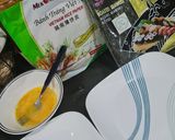 Gambar langkah 1 resipi Keropok Rice Paper seaweed.