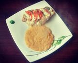Foto del paso 5 de la receta: Pechuga caprese con puré mixto