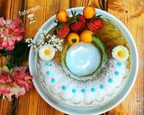 عکس مرحله 1 از دستور ژله کیک (بدون فر)