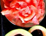A picture of step 1 of Watermelon Rose Condensed Milk Ice cream - Summer Special.