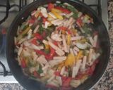 Foto del paso 1 de la receta Tortellinis de Carne con pollo, Pimientos y Champiñones