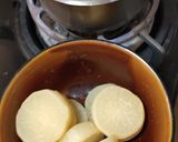 A picture of step 1 of Miso Radish.