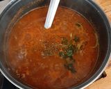 A picture of step 2 of Elbow Pasta Soup with Ground Beef.