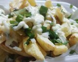 Foto del paso 2 de la receta: Papas con salsa de ajo y verdeo