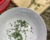 A picture of step 2 of Herb Dipping Oil.