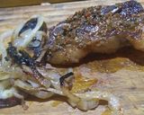 Foto del paso 6 de la receta: Tira banderita al chimi con batatas y papas, a la plancheta