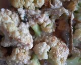 A picture of step 4 of Phulkopir Dab Malai/ Malai Cauliflower with Green Coconut.