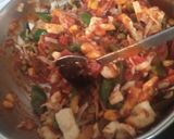 A picture of step 8 of Paneer Jalfrezi with Aloo Kulcha.