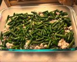 Mustáros rakott zöldbab, sertéscombbal 🥘 recept fázis 3 fotója