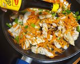 Foto del paso 4 de la receta: Espagueti con pollo y verduras