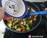 Foto langkah ke 8 dari resep Brokoli mix Tumis Daging Sapi.