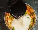 A picture of step 8 of South Indian platter.