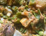 A picture of step 3 of Bhogichi Bhaji.
