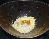 A picture of step 1 of Besan Chilla.