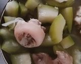 Hình bước làm 4 của món Chân giò hầm bí xanh