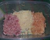 Foto del paso 1 de la receta: Tortitas de papa, muzzarella y jamón