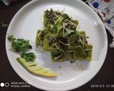 A picture of step 6 of Raw mango dokhla.
