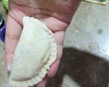 A picture of step 4 of Chicken cheese D samosa 🍣🍣🍣🍣❤❤❤.