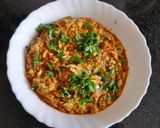 A picture of step 5 of Egg Kheema.