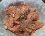 Foto del passaggio 1 della ricetta #579 Riso con peperoni e salmone marinato 🫑🐟🍋🌿