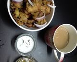A picture of step 3 of Ulli vada (food snack of kerelian popular street food.).