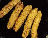 A picture of step 3 of Cheesy Kabab Bread Roll.