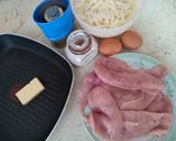 Gombás-sajtos "rakott" csirkemell recept fázis 3 fotója