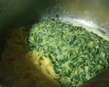 Foto del paso 8 de la receta: Tagliatella con Espinacas, pasas, piñones y mozzarella