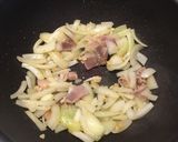 A picture of step 4 of Mushroom pasta.