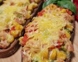 Sonkás, kukoricás, hagymás grillezett melegszendvics (vegán) recept fázis 6 fotója
