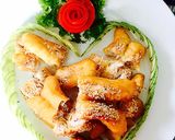 Hình bước làm 4 của món Quẩy nhồi hải sản