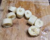 A picture of step 1 of Ripe banana Sabji.